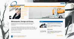 Desktop Screenshot of eurotransport.se