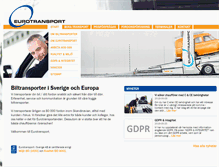 Tablet Screenshot of eurotransport.se